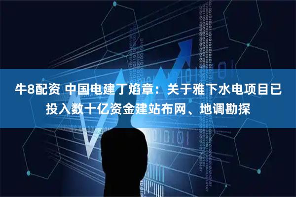 牛8配资 中国电建丁焰章：关于雅下水电项目已投入数十亿资金建站布网、地调勘探