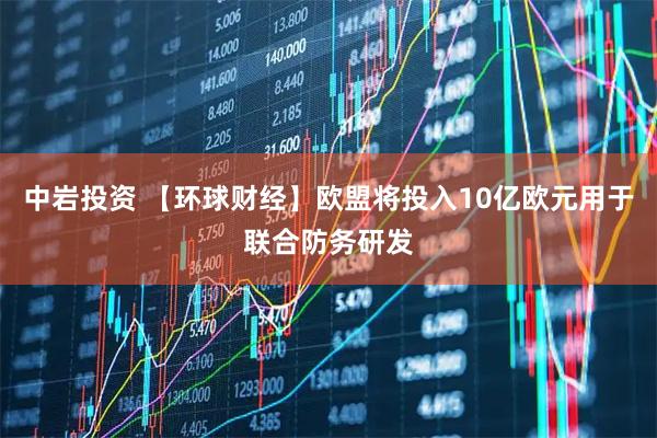 中岩投资 【环球财经】欧盟将投入10亿欧元用于联合防务研发