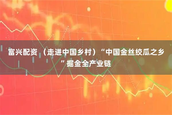 富兴配资 （走进中国乡村）“中国金丝绞瓜之乡”掘金全产业链